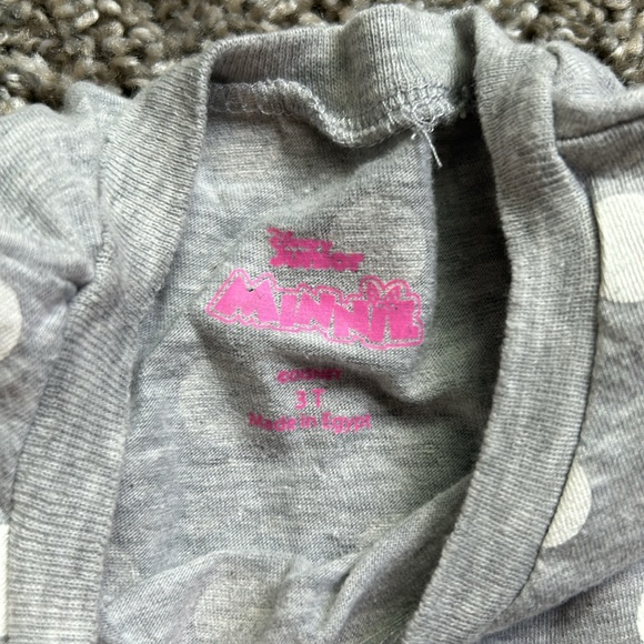 Minnie Mouse matching set toddler girl size 3T short sleeve top and leggings - Picture 2 of 6